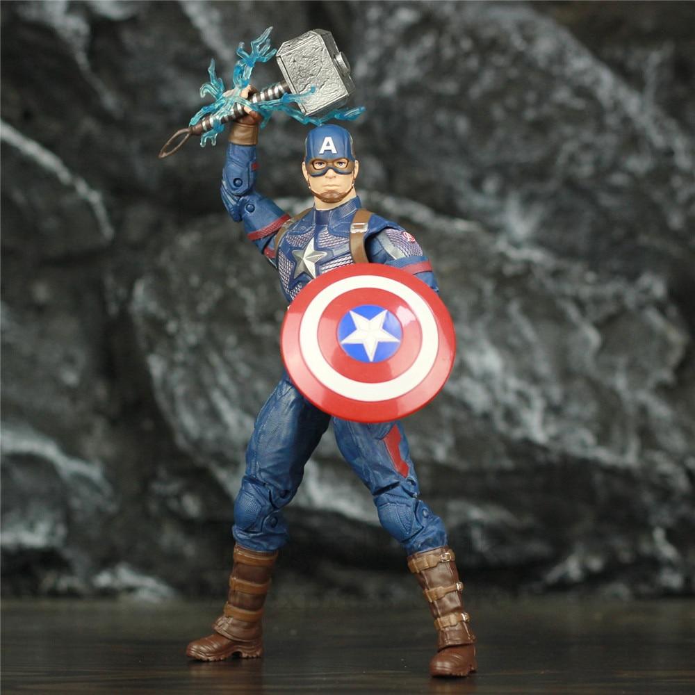 Figurine Captain America avec Marteau de Thor Royaume Figurine