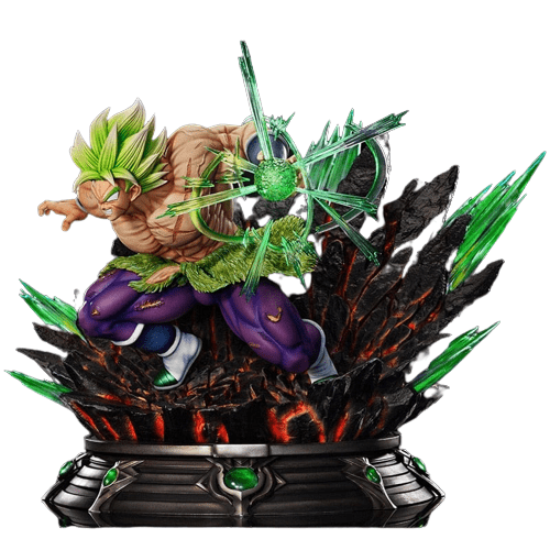 Figurine Collector en Resine Broly Omega Blaster Royaume Figurine