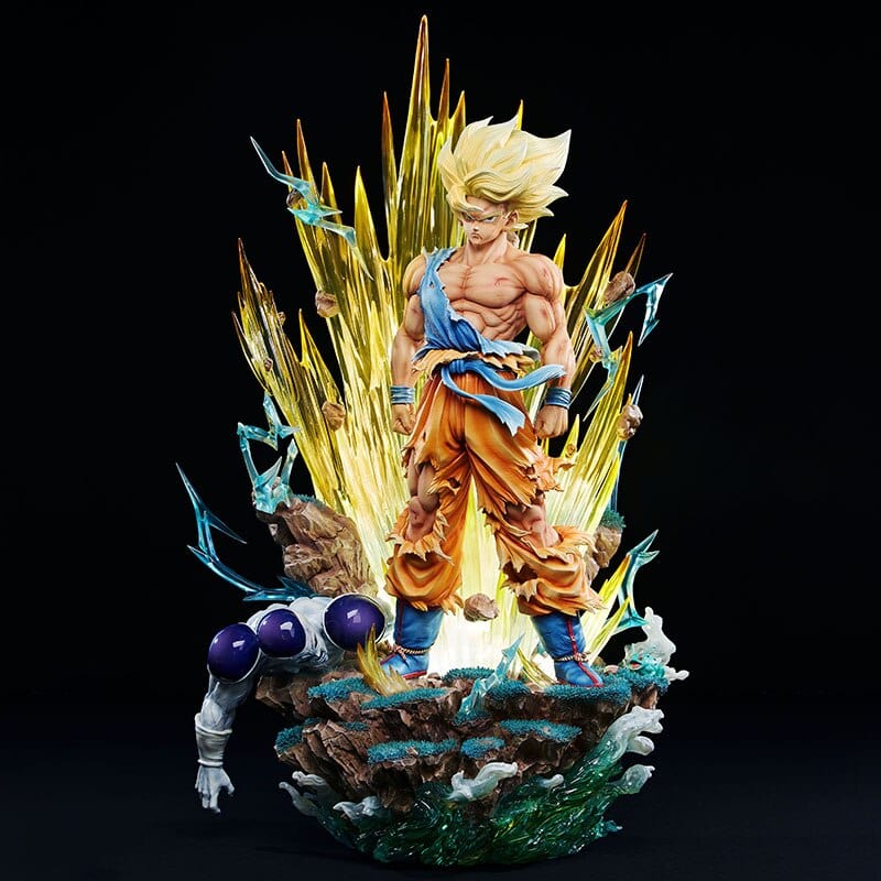 Figurine Collector en Resine Sangoku vs Freezer Royaume Figurine