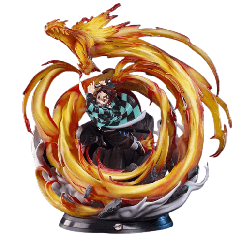 Figurine Collector en Resine Tanjiro Dragon de Feu Royaume Figurine