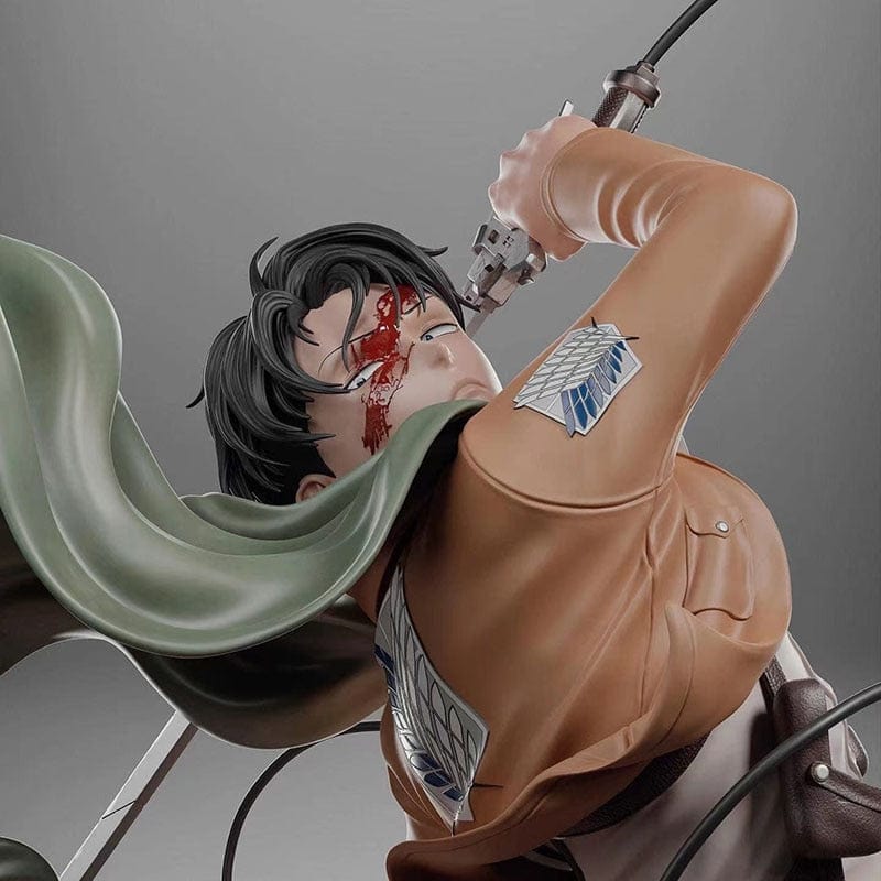 Figurine SNK Collector en Resine Livai vs Titan Bestial Royaume Figurine