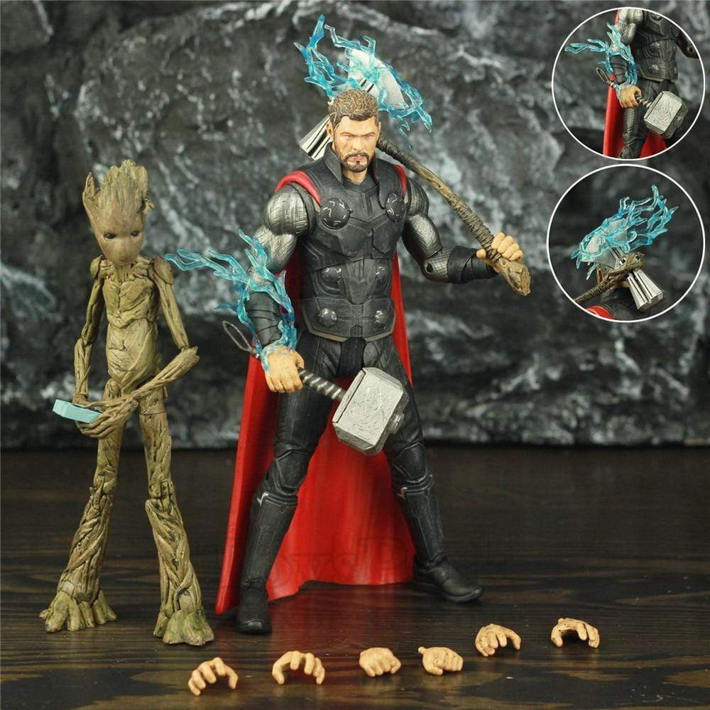 Figurine Thor et Groot Royaume Figurine