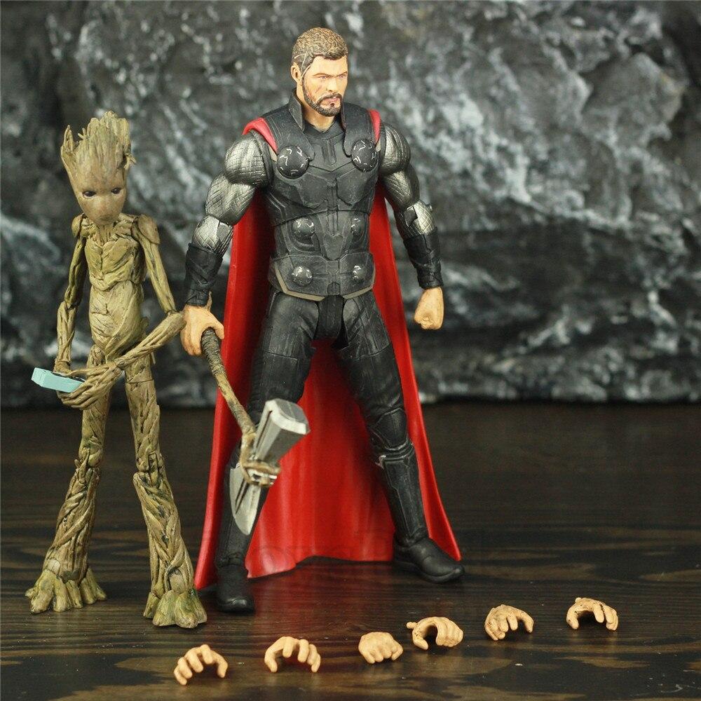 Figurine Thor et Groot Royaume Figurine